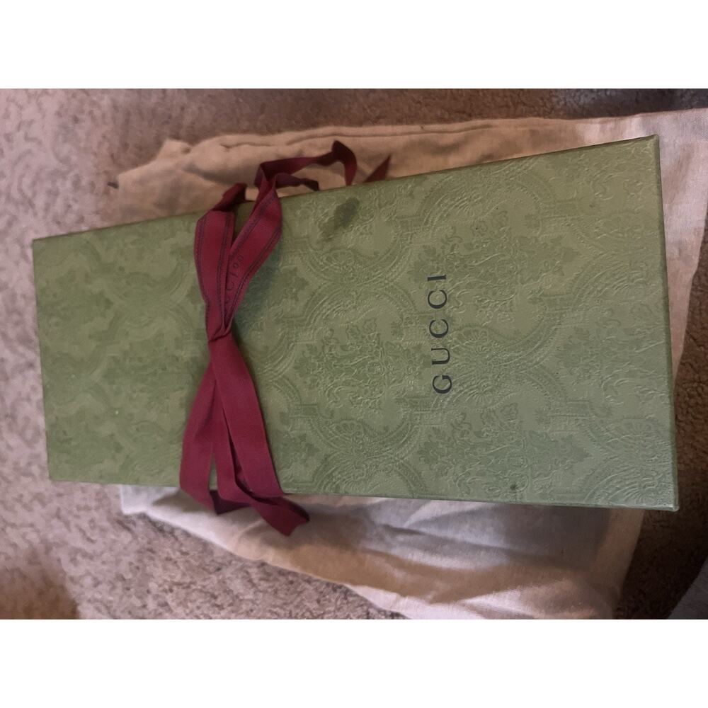 Gucci Rubber GG Logo Pursuit Slides Sandals Black Women’s Size 41 Authentic - Picture 9 of 10